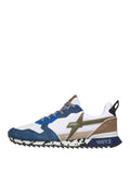 W6YZ U Sneakers jet in tessuto tecnico e suede blu