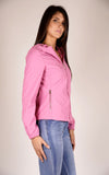 YES-ZEE D Giubbino in softshell con cappuccio fucsia