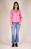 YES-ZEE D Giubbino in softshell con cappuccio fucsia