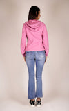 YES-ZEE D Giubbino in softshell con cappuccio fucsia