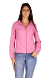 YES-ZEE D Giubbino in softshell con cappuccio fucsia