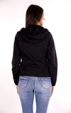 YES-ZEE D Giubbino in softshell con cappuccio nero