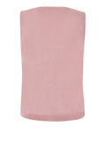 YES-ZEE D Top in maglia smanicato rosa