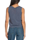 YES-ZEE D Top smanicato in maglia AVION