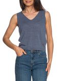 Top smanicato in maglia