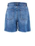 YES-ZEE D Shorts di jeans 5 tasche con pinces DENIM