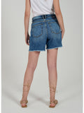 YES-ZEE D Shorts di jeans 5 tasche con pinces DENIM