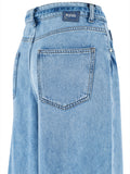 YES-ZEE D Jeans palazzo con fiocco DENIM CHIARO