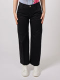 YES-ZEE D Pantalone chinos a gamba dritta nero