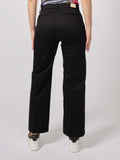 YES-ZEE D Pantalone chinos a gamba dritta nero