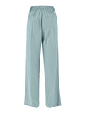 YES-ZEE D Pantaloni in misto lino azzurro