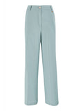 YES-ZEE D Pantaloni in misto lino azzurro