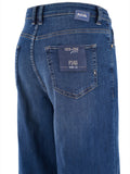 YES-ZEE D Jeans wide leg 5 tasche DENIM