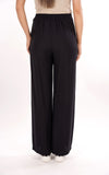 YES-ZEE D Pantaloni con fusciacca in viscosa nero