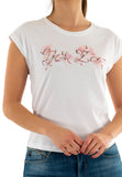 T-shirt girocollo con scritta
