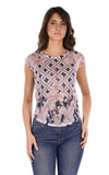 YES-ZEE D T-shirt a fantasia BLU/B.CO