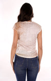 YES-ZEE D T-shirt a fantasia con stampa B.CO/BEIGE