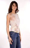 YES-ZEE D T-shirt a fantasia con stampa B.CO/BEIGE