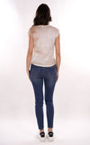 YES-ZEE D T-shirt a fantasia con stampa B.CO/BEIGE