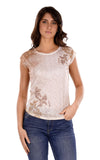 YES-ZEE D T-shirt a fantasia con stampa B.CO/BEIGE
