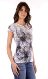 YES-ZEE D T-shirt con stampa sfumata BLU/B.CO