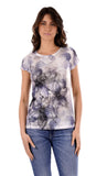 YES-ZEE D T-shirt con stampa sfumata BLU/B.CO