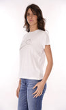 YES-ZEE D T-shirt regular con firma bianco