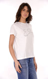 YES-ZEE D T-shirt regular con firma bianco