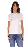 YES-ZEE D T-shirt regular con firma bianco