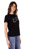 YES-ZEE D T-shirt regular con firma nero