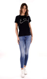 YES-ZEE D T-shirt regular con firma nero