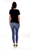 YES-ZEE D T-shirt regular con firma nero