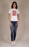 YES-ZEE D T-shirt girocollo con stampa bianco