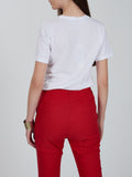 YES-ZEE D T-shirt girocollo con stampa bianco