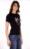 YES-ZEE D T-shirt girocollo con stampa nero