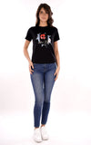 YES-ZEE D T-shirt girocollo con stampa nero