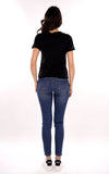 YES-ZEE D T-shirt girocollo con stampa nero