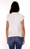 YES-ZEE D T-shirt con box stampa bianco