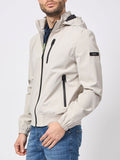 YES-ZEE U Giubbino bomber con cappuccio GRIGIO/BEIGE