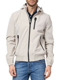 YES-ZEE U Giubbino bomber con cappuccio GRIGIO/BEIGE
