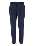 YES-ZEE U Pantaloni con coulisse e elastico in vita BLUNAVY