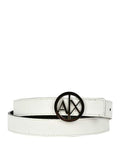 AX ARMANI D Cintura fibbia logo reversibile bianco e nero NERO/B.CO