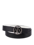 AX ARMANI D Cintura fibbia logo reversibile bianco e nero NERO/B.CO