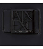 AX ARMANI D Borsa shopping con logo nero