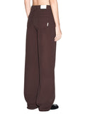 AX ARMANI D Jeans wide leg marrone MORO