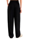 AX ARMANI D Pantalone ampio con pinces nero