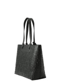 AX ARMANI D Shopping bag logo allover nero