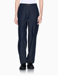 AX ARMANI D Pantalone classic in tessuto chambray DENIM