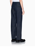 AX ARMANI D Pantalone classic in tessuto chambray DENIM