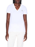 AX ARMANI D T-shirt scollo V bianco